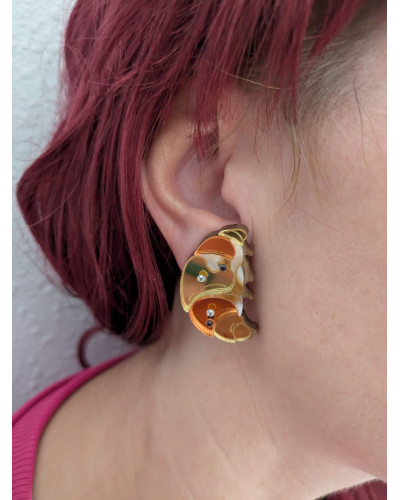 Pendientes Croissant