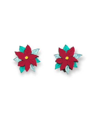 Pendientes Flor de Pascua