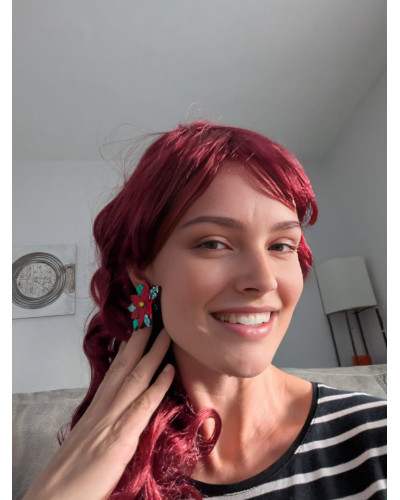 Pendientes Flor de Pascua