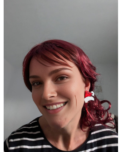 Pendientes Gorro Papá Noel