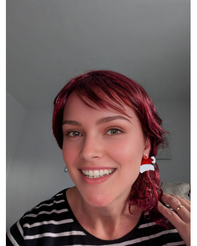 Pendientes Gorro Papá Noel