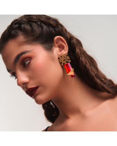 Pendientes Leopard Rush