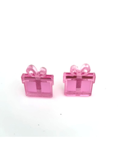 Pendientes Mini Regalo Rosa