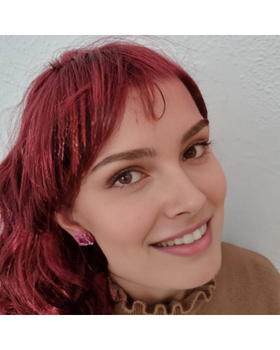 Pendientes Mini Regalo Rosa