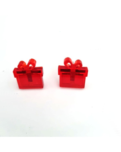 Pendientes Mini Regalo Rojo