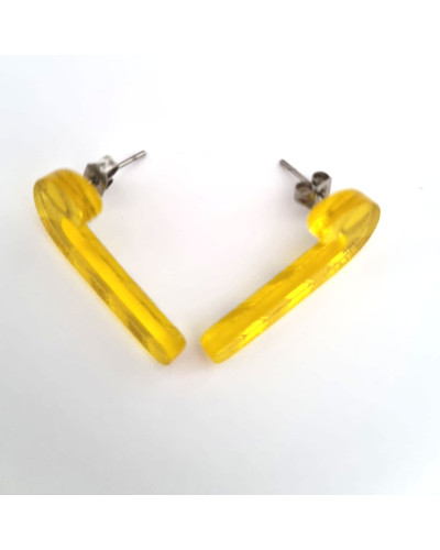 Pendientes Bastón Amarillo