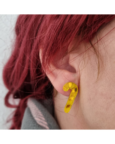 Pendientes Bastón Amarillo