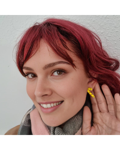 Pendientes Bastón Amarillo