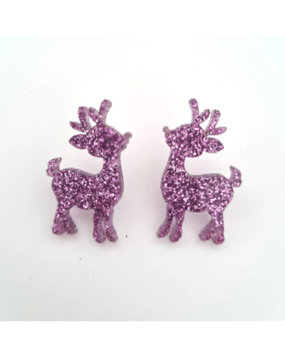 Pendientes Reno Malva