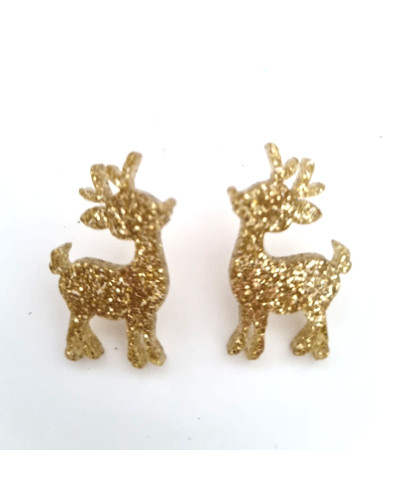 Pendientes Reno Dorado