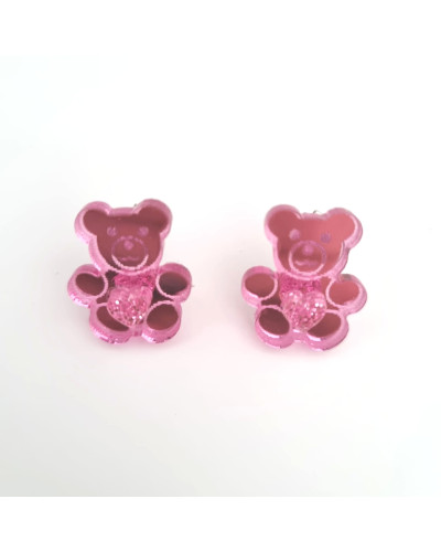 Pendientes Osito Rosa