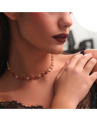 Collar Rosaluxe Rojo