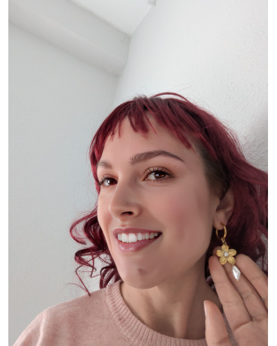 Pendientes Flor de Perla