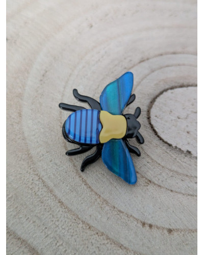 Broche Abeja Azul