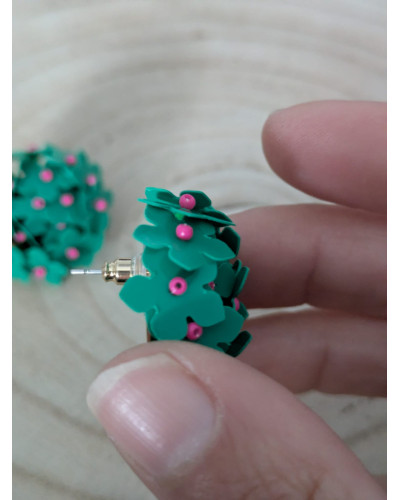Pendientes Bolita de Hojas