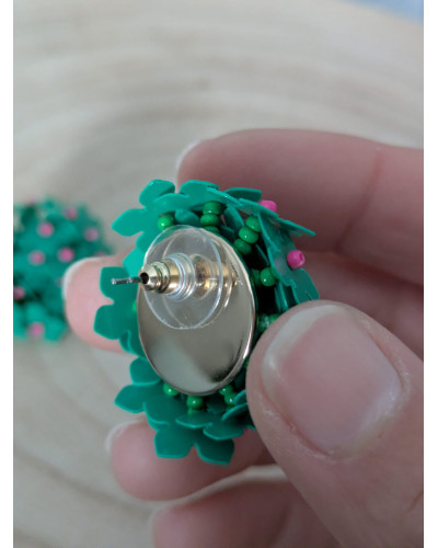 Pendientes Bolita de Hojas