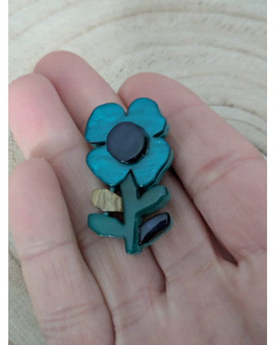 Broche Flor de Laguna