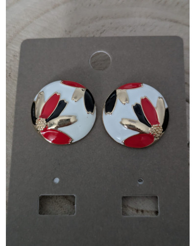 Pendientes Flores Esmaltadas
