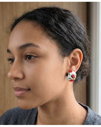 Pendientes Flores Esmaltadas
