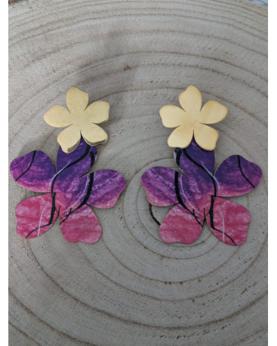 Pendientes Doble Flor