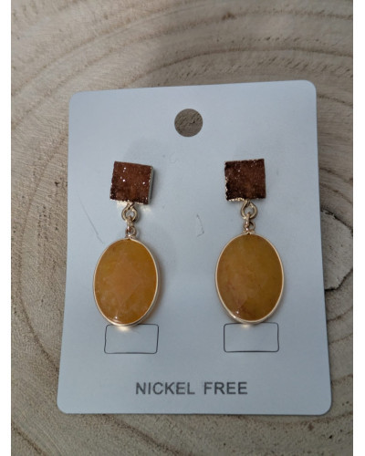 Pendientes Colgante Piedra