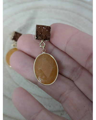 Pendientes Colgante Piedra