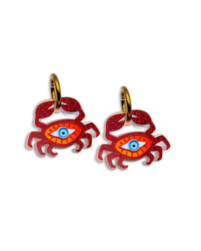 Pendientes Mirada De Cangrejo