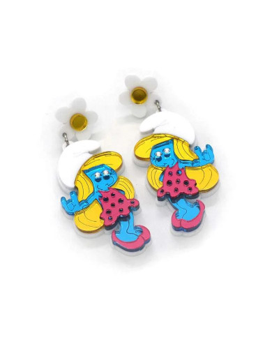Pendientes Pitufina