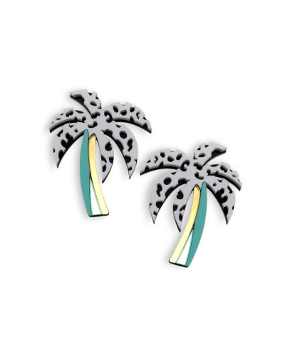 Pendientes Palmera Moteada
