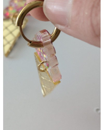 Pendientes Helado Gominola Dorados