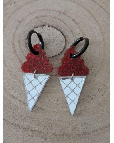 Pendientes Helado Gominola Rojos