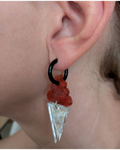 Pendientes Helado Gominola Rojos