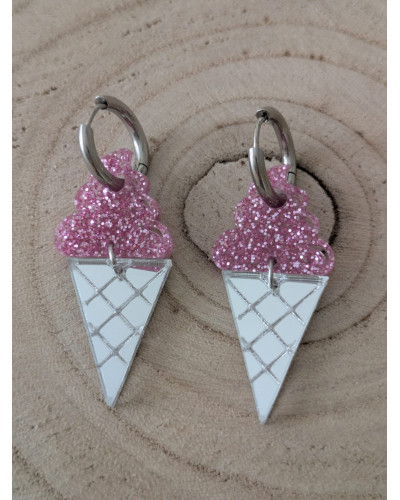 Pendientes Helado Gominola Rosa