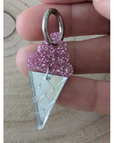 Pendientes Helado Gominola Rosa