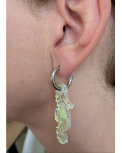 Pendientes Caballito de Mar Transparentes