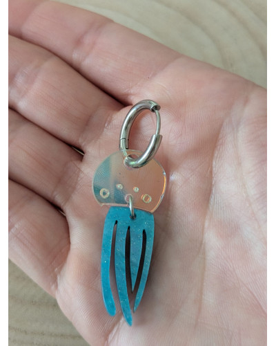 Pendientes Medusa Aqua