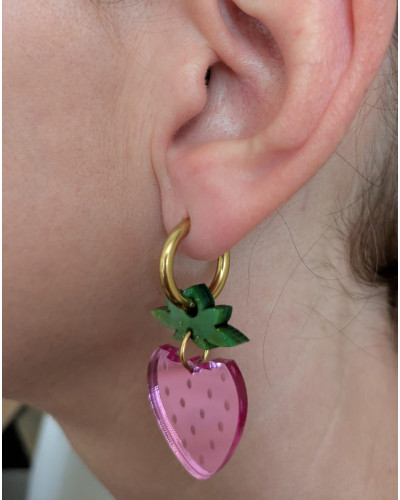 Pendientes Fresa