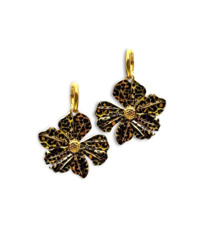 Pendientes Flor De Leopardo