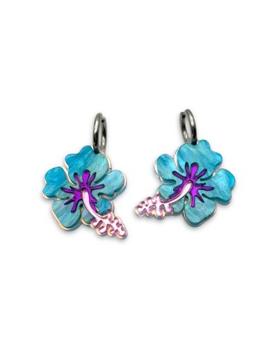 Pendientes Hawaii Azul