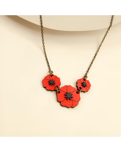 Collar Amapolas