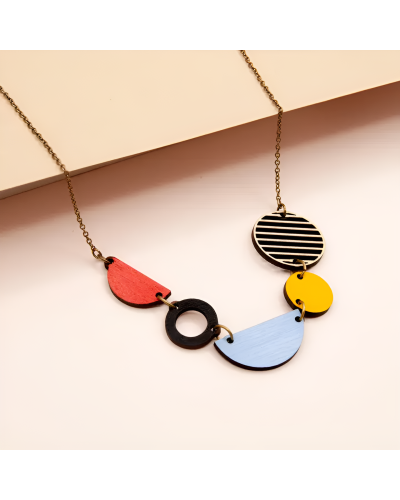 Collar Cinco Formas Abstractas