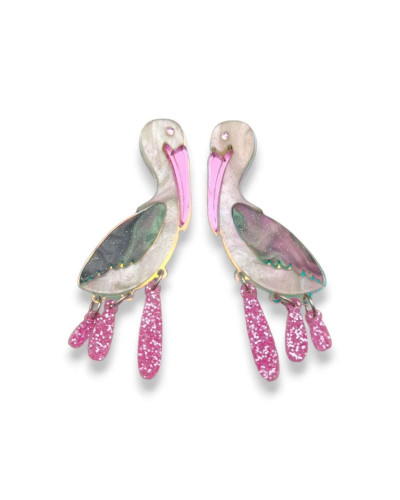Pendientes Cigüeña