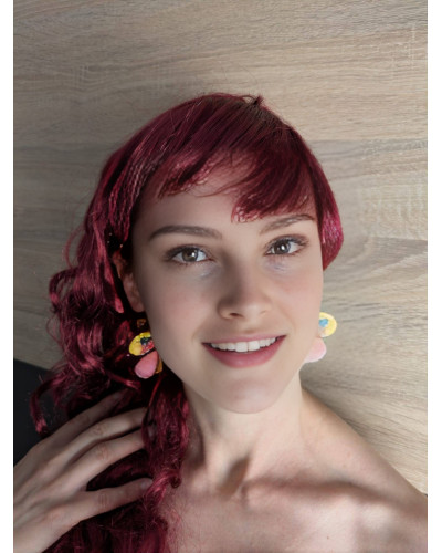 Pendientes Media Flor