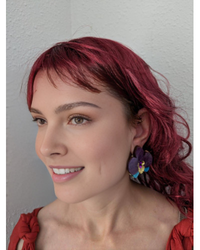 Pendientes Orquídea
