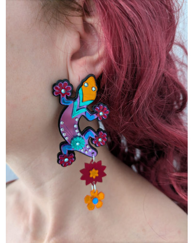 Pendientes Lagarto