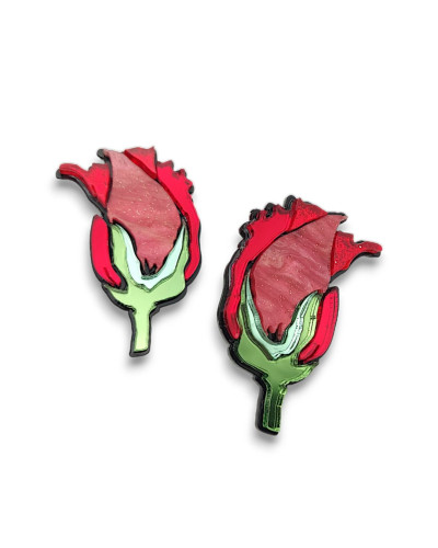 Pendientes Capullo de Rosa
