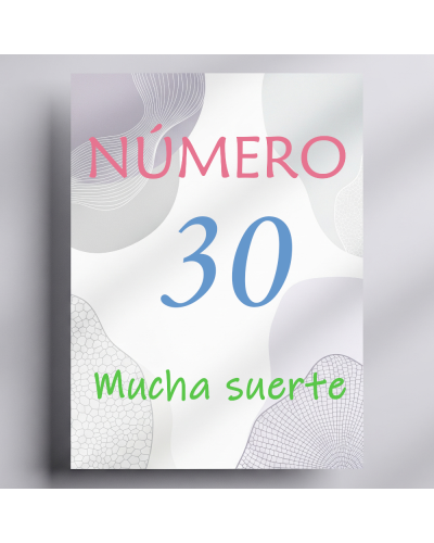 Rifa. Número 30