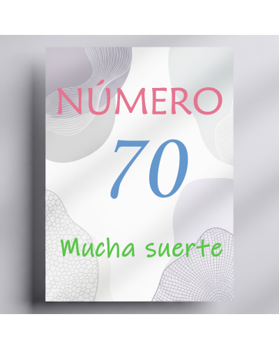 Rifa. Número 70