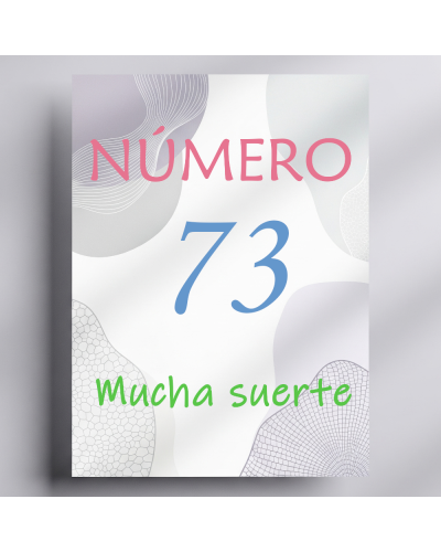 Rifa. Número 73