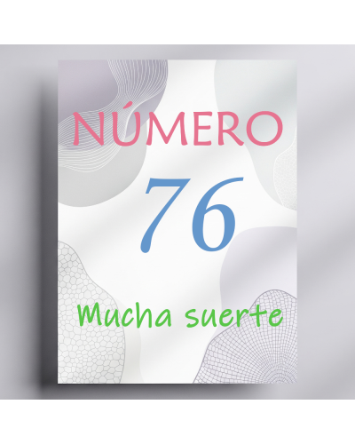 Rifa. Número 76